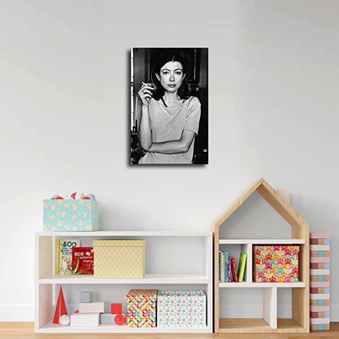 Joan Didion – Póster retro para pared de sala de estar, arte de pared, pintura para dormitorio, baño, impresiones en lienzo, imagen, hogar, oficina