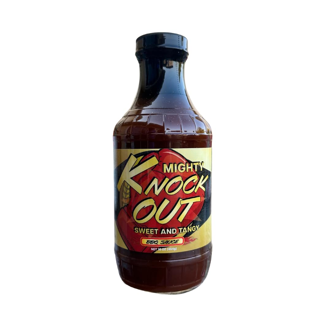 Mighty Knockout – Salsa para barbacoa dulce y picante  16oz
