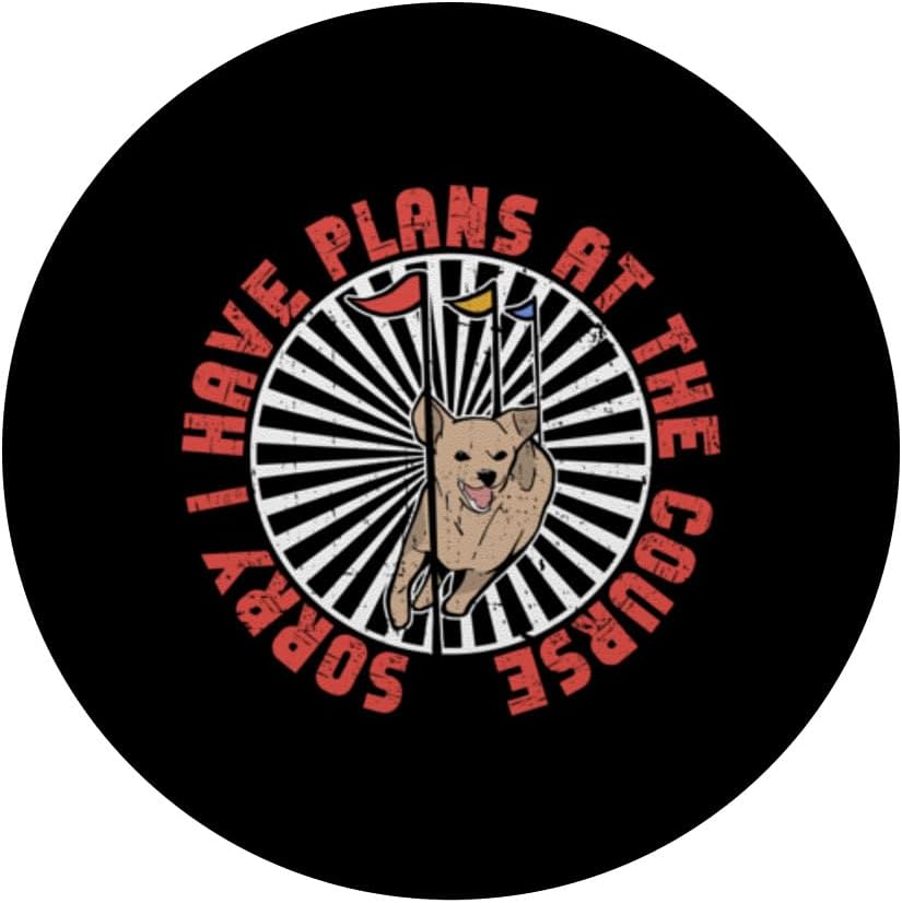 Diseño de agilidad para perros para entrenamiento de agilidad de perros PopSockets Standard PopGrip