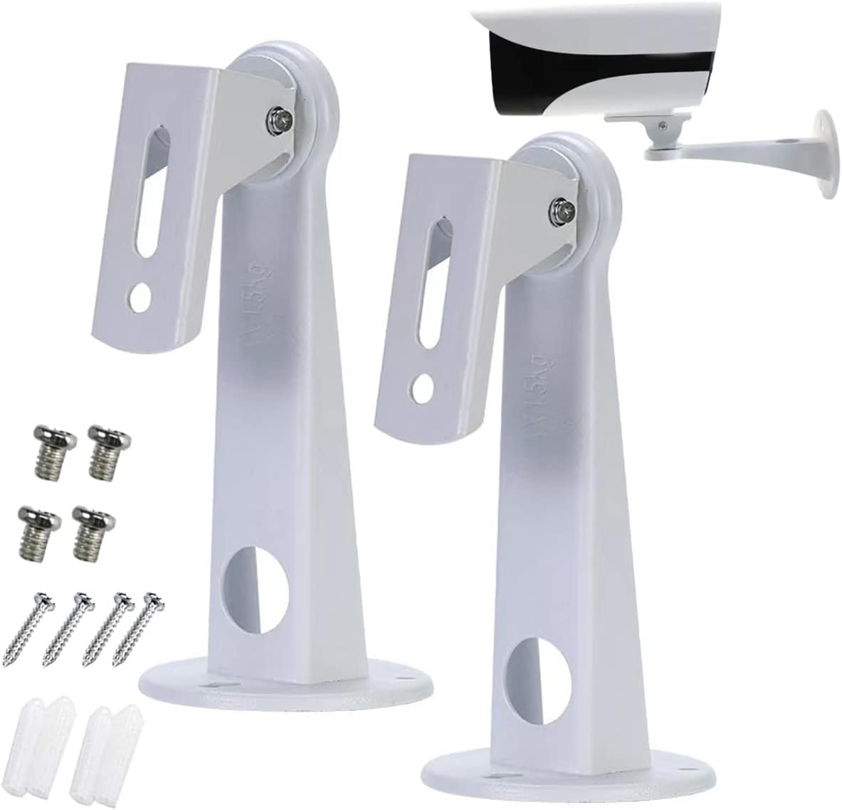 Soporte universal para cámara de seguridad CCTV, soporte de cámara IP, soporte de pared de aleación de aluminio para interiores y exteriores, para