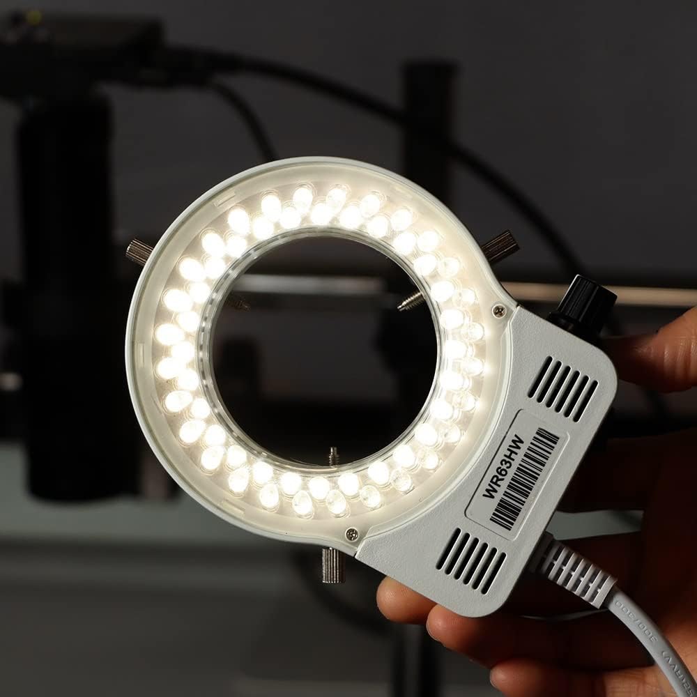 Accesorios de microscopio digital de mano, microscopio LED, anillo iluminador de luz para microscopio, lámpara ajustable, microscopio industrial,