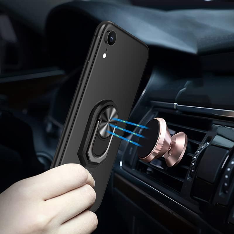 Funda de teléfono ultra fina para Xiaomi Mi 11T 5G + soporte de anillo soporte de soporte, gel pudín de silicona suave para Xiaomi Mi 11T Pro 6.67