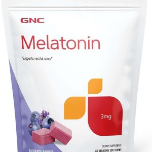 GNC Melatonina – Arándano Lavanda – 60 masticables suaves GNC Melatonina – Arándano Lavanda – 60 masticables suaves