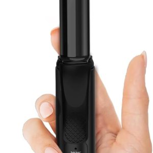 Rizador de viaje de doble voltaje, mini rizador para cabello corto con barril de 34 pulgadas, infusión de aceite de queratina y argán, rizador de Rizador de viaje de doble voltaje, mini rizador para cabello corto con barril de 34 pulgadas, infusión de aceite de queratina y argán, rizador de