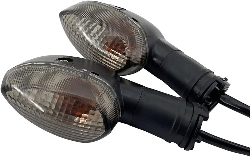 Indicadores de giro para motocicleta, luz ámbar, lámpara intermitente LED para motocicleta, compatible con Yamaha FZ1 FZ6 FZ1000 FZ600 R6 R1, lente