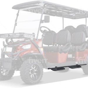 Kandi Juego de estribos para carrito de golf eléctrico para 6 personas, juego de estribos para carritos eléctricos Kandi Kruiser 6P, accesorios para Kandi Juego de estribos para carrito de golf eléctrico para 6 personas, juego de estribos para carritos eléctricos Kandi Kruiser 6P, accesorios para