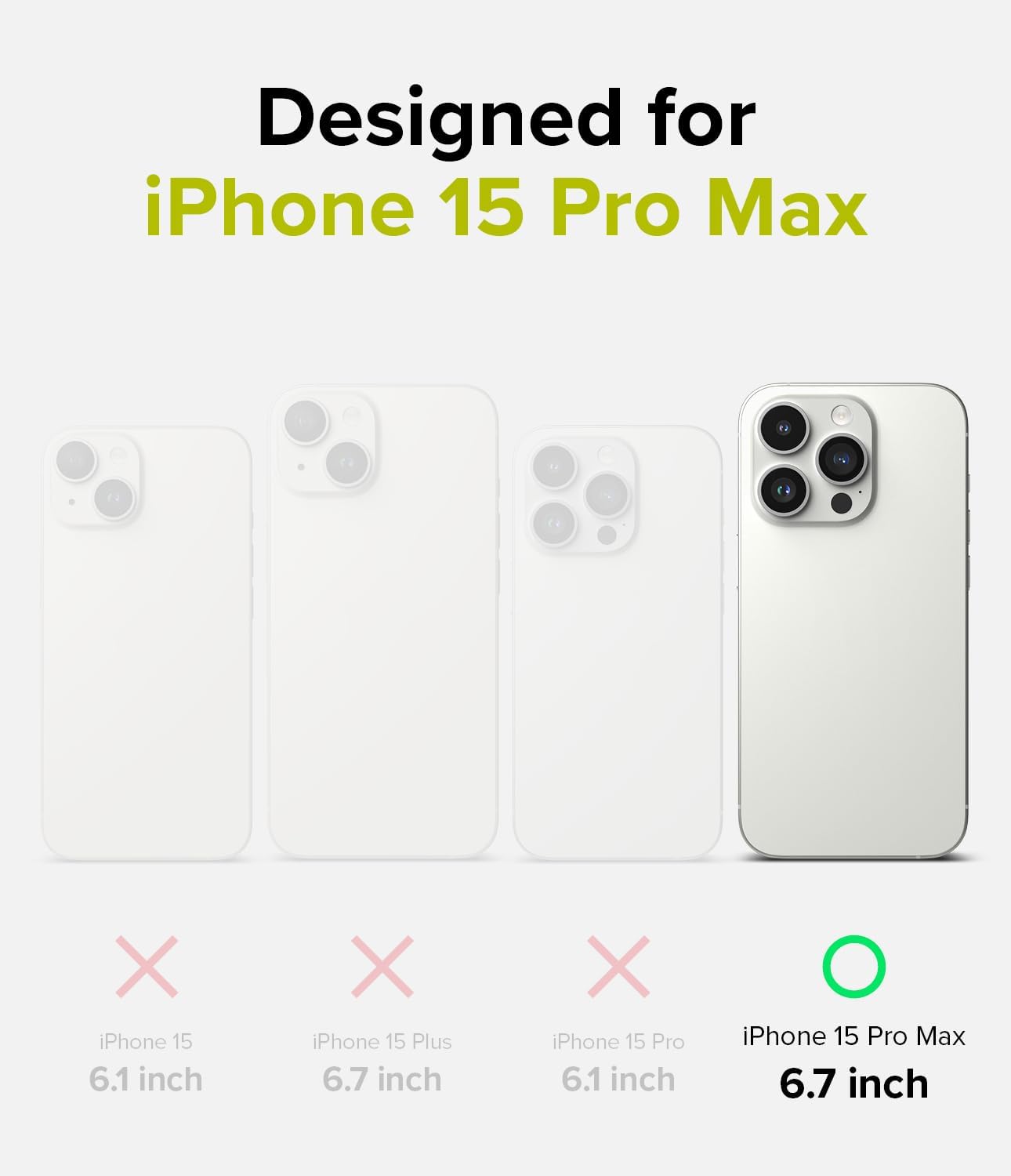 Ringke Funda magnética de silicona compatible con MagSafe diseñada para iPhone 15 Pro Max, se siente aterciopelada, ligera, delgada, linda, suave,