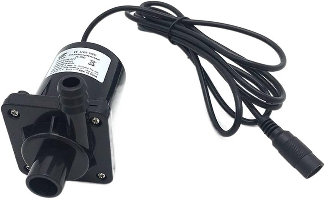 Mini Power Bomba pequeña JT-750 Bomba de agua sin escobillas DC 12V 24V Bomba solar de circulación de agua sumergible 1 pieza (voltaje 6-12V)