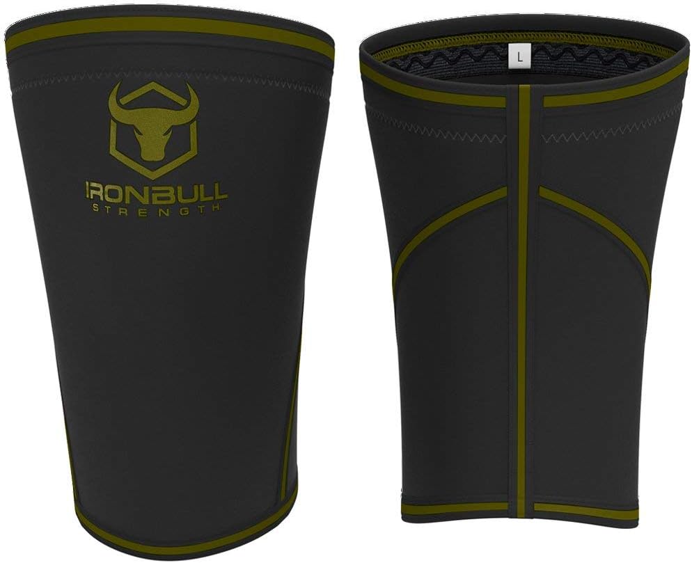 Par de rodilleras de  pulgadas (7mm) para levantar pesas (IPF, USAPL, USPA, IPL, IWF y USAW), soporte de compresión de alto rendimiento para