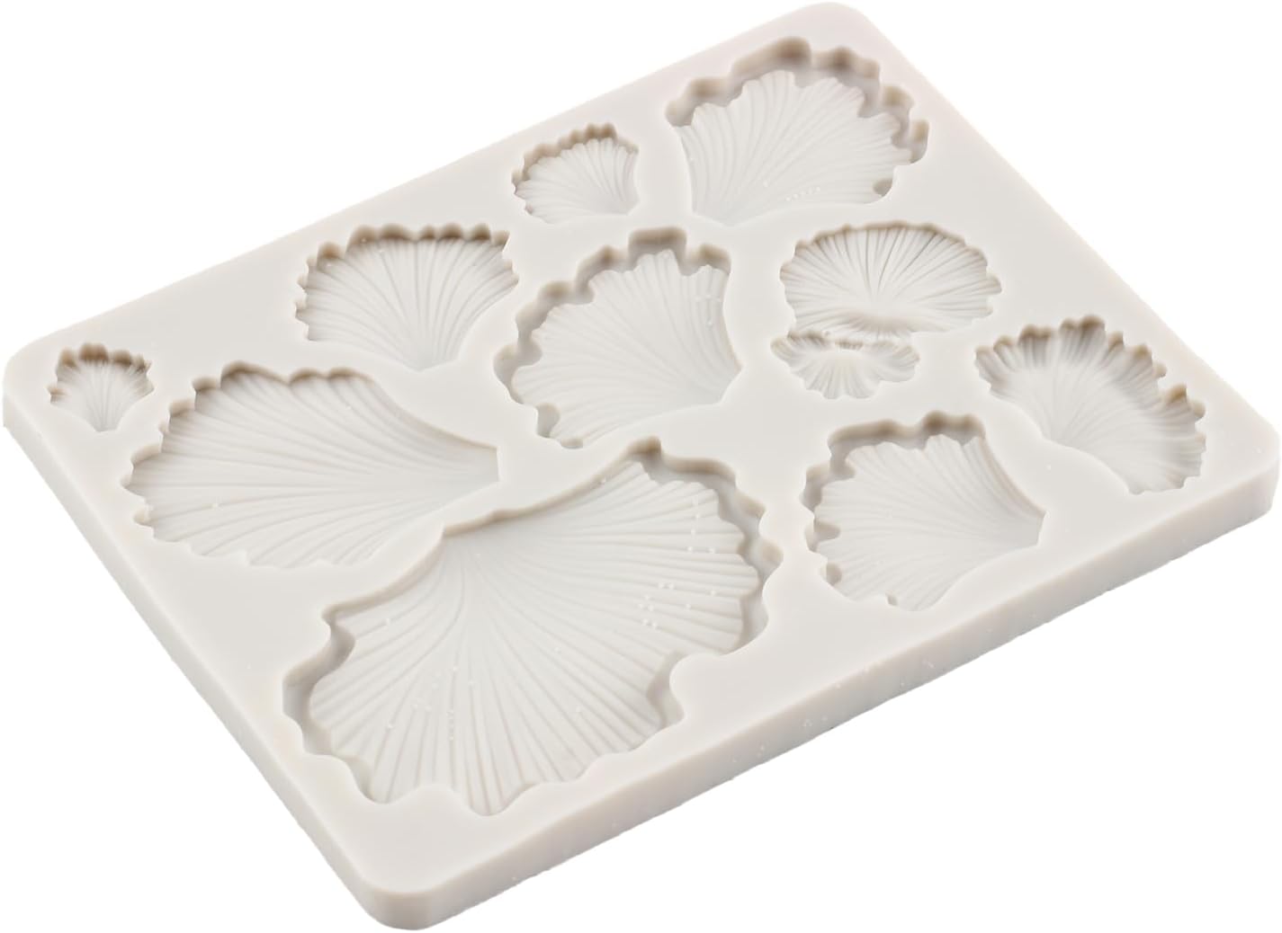 Moldes de silicona para hongos y hongos para decoración de pasteles, moldes de silicona para dulces de ginkgo biloba, moldes de chocolate para