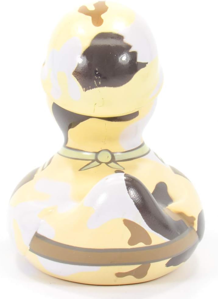 GI (Military) Rubber Duck de Bud Ducks  Elegante embalaje de regalo – “Hut!, Hut!, Hut!”  Seguro para niños  Coleccionable