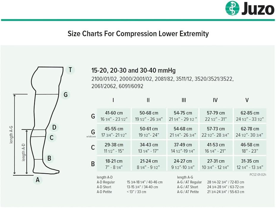 Juzo Soft 2002 Medias de compresión de punta abierta de 30 a 40 mmhg