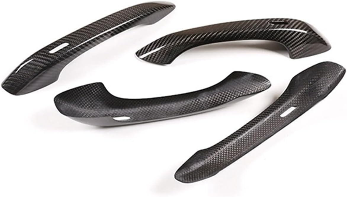 AkosOL Compatible for Porsche Macan 2014-2023 Dry Carbon Fiber Car Exterior Door Handle Cover Trim Sticker Replacement (with Holes)
