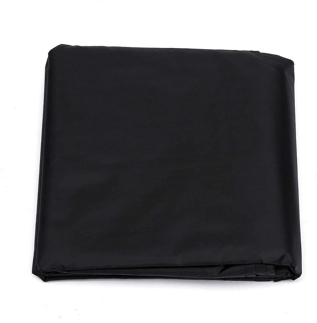 Huhebne – Mantel para mesa de billar de 8 pies con cordón duradero, impermeable, para mesa rectangular, color negro