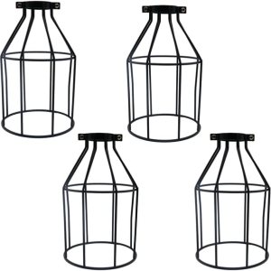 Beaupretty Decoración retro, decoración retro, decoración retro, protector de bombilla de metal, soporte de lámpara de hierro, cubierta de lámpara Beaupretty Decoración retro, decoración retro, decoración retro, protector de bombilla de metal, soporte de lámpara de hierro, cubierta de lámpara
