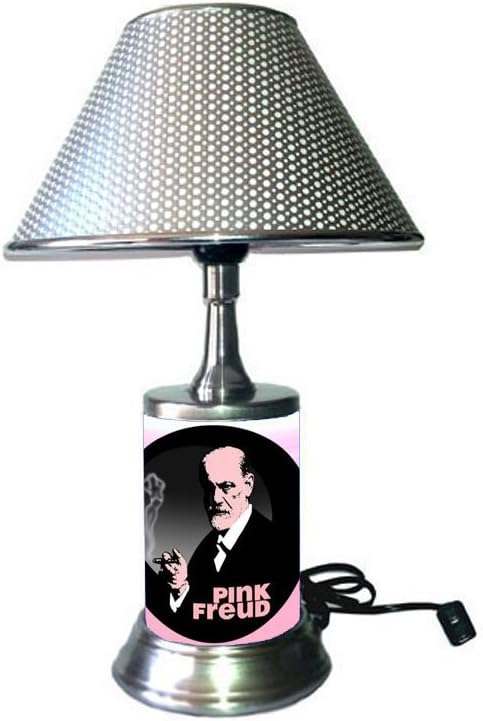 JS Sigmund Freud Lámpara con sombra, rosa Freud