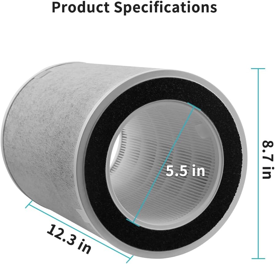 HP201 HP202 Filtro de repuesto compatible con Shark Serie HP200 y HC502 MAX, comparado con la pieza #HE2FKBAS, HE2FKBASMB, paquete de 2