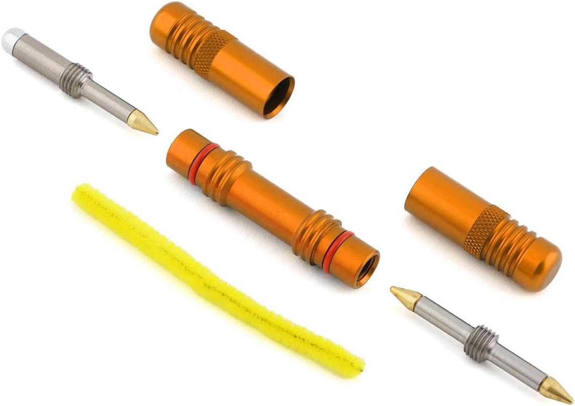 Dynaplug Racer Pro Herramienta de reparación de neumáticos de bicicleta 100% fabricada en Estados Unidos (naranja)