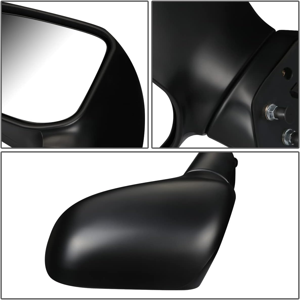 DNA Motoring OEM-MR-HO1320260 – Espejo retrovisor plegable calefactado con ajuste de potencia lateral izquierdo compatible con Civic 2008-2011