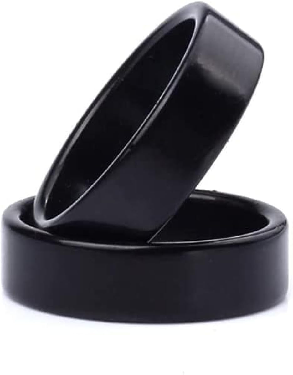 Negro Fuerte Magic PK Anillo Moneda Trucos de Magia Accesorios Decoración de Dedo Anillo de Mago Ilusión Gimmick Accesorios (0.709 in) (0.787 in)