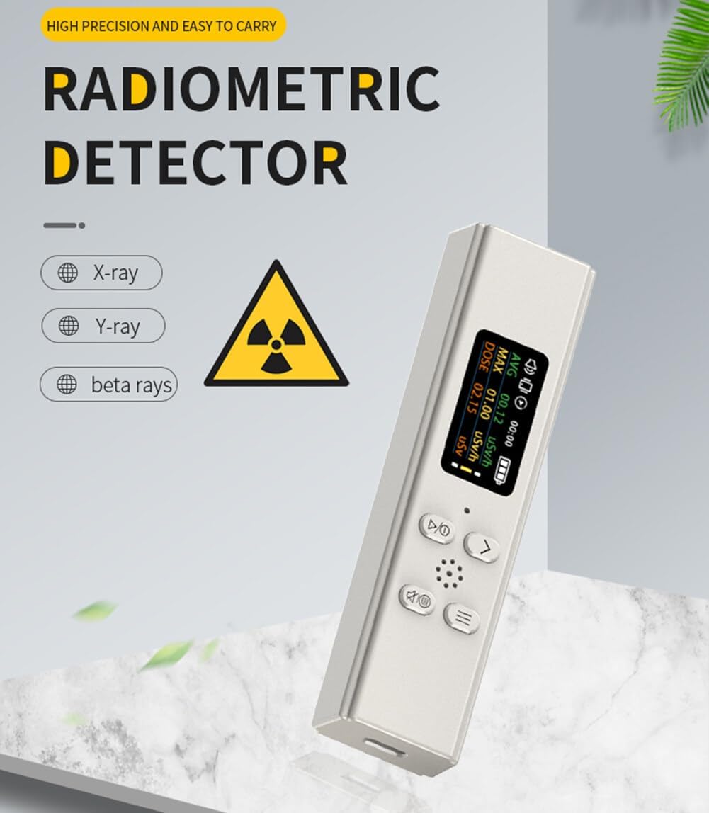 Digital Geiger Counter Detector de radiación nuclear portátil Dosímetro Alfa Beta Gamma Detección de rayos X Detector radiactivo profesional de alta