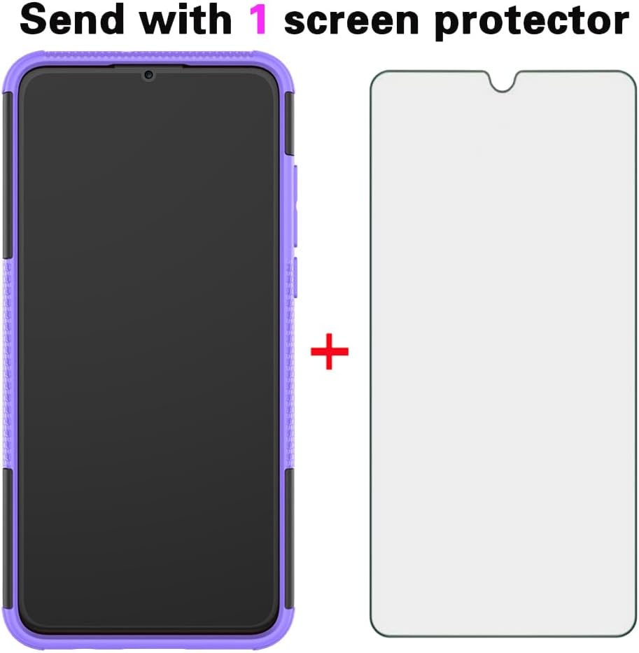 Asuwish Funda para teléfono Huawei P30 LiteNova 4E con protector de pantalla de vidrio templado y soporte delgado, híbrida, resistente, funda