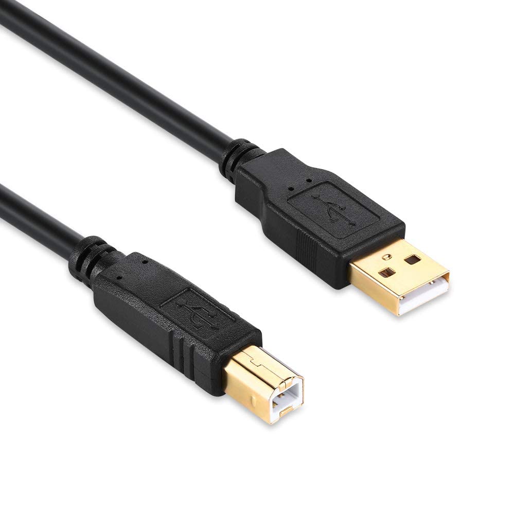 Cable de impresora a computadora USB Cable escáner de alta velocidad A macho a B macho Cable compatible con impresora piano