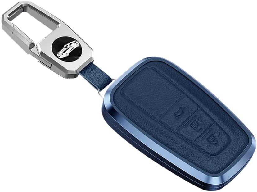 KUNGKIC Funda para llavero inteligente de coche para la serie Toyota, Azul