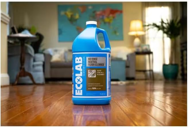 ECOLAB Limpiador de suelos neutro sin enjuague (1 galón) (4)