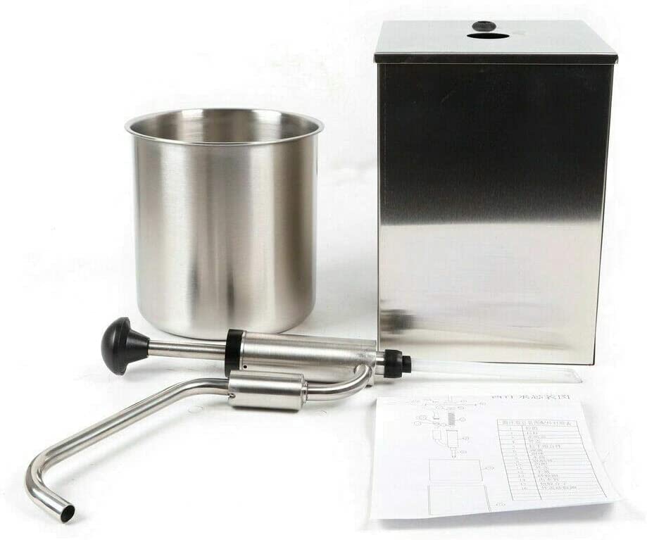 Bomba dispensadora de salsas, dispensador de alimentos de una sola cabeza, dispensador de condimentos de acero inoxidable para salsas, salsa de