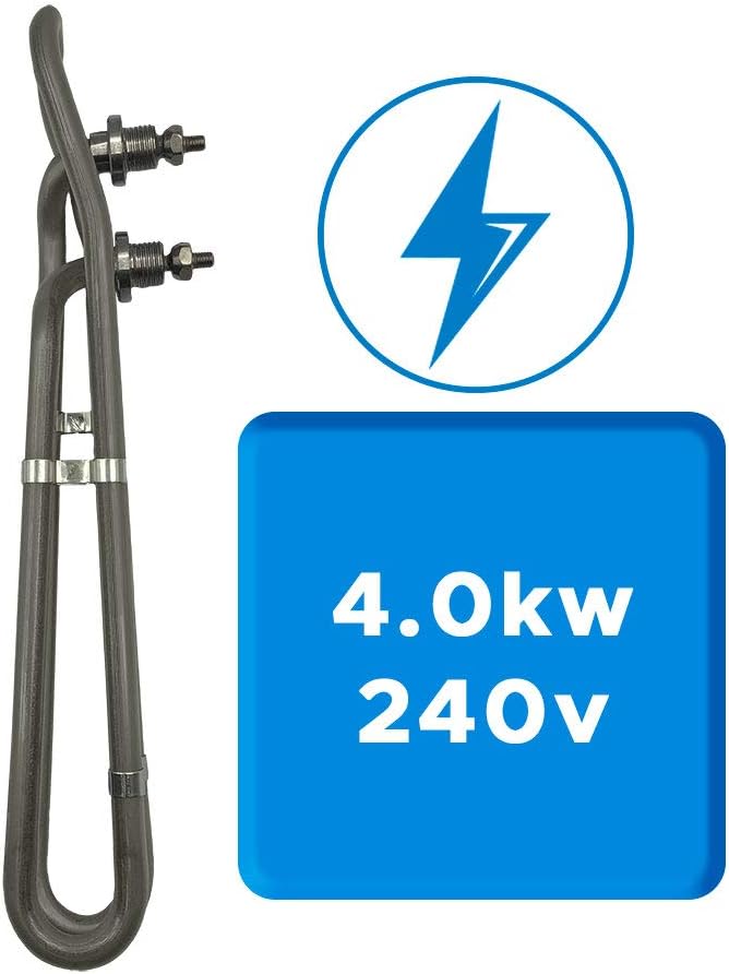 Calentador universal de repuesto para bañera de hidromasaje de 4,0 kw 240 V Incoloy Flo-Thru