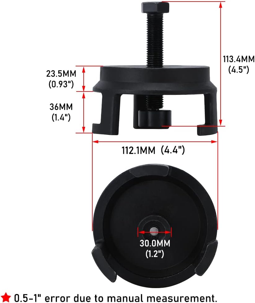 Herramienta de extracción de polea de manivela de equilibrador armónico, compatible con GM, Dodge, Jeep, Chrysler Ford