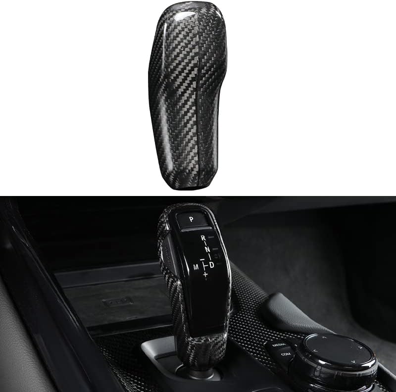 JSWAN – Cubierta de perilla de palanca de cambios de fibra de carbono para GR Supra A90 2019-2023 – Adhesivo para panel de cambio de cabeza de