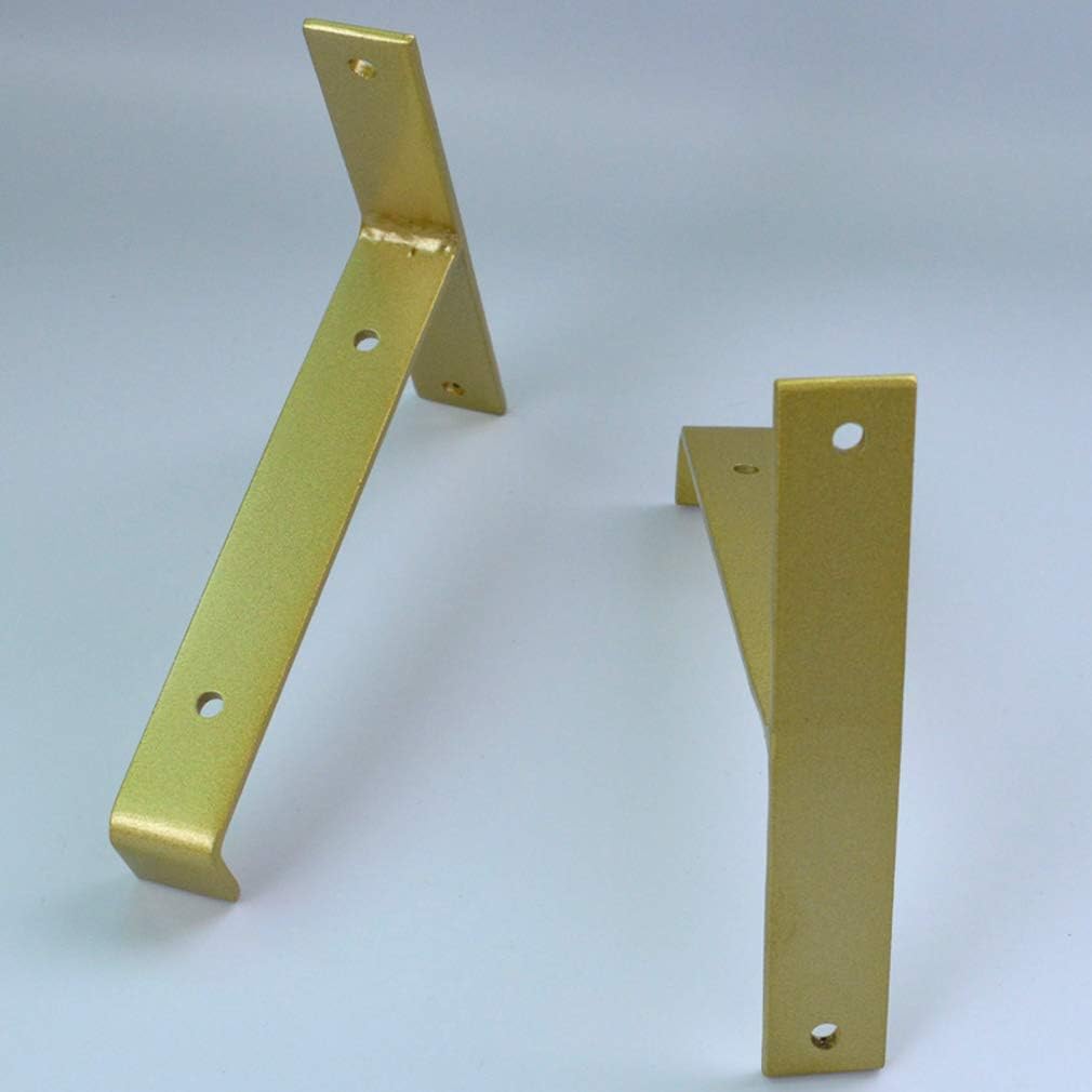 Soportes para estante de esquina de labio montados en la pared, soportes flotantes para estante de cocina, soportes para estante en ángulo recto en