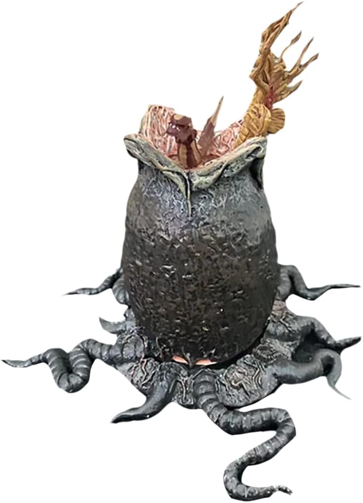 Es adecuado para la figura de acción de la escala de extraterrestres de depredador, huevo de resurrección alienígena, multicolor, 6 piezas