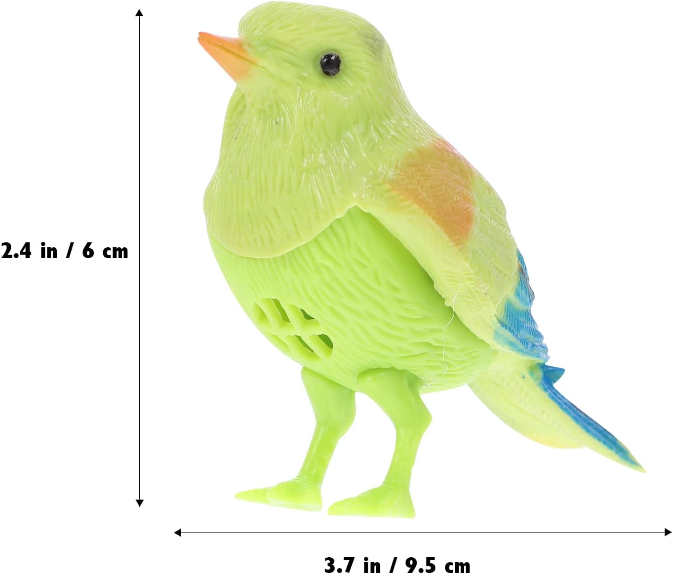 TOYANDONA Juguete de pájaro de canto con sensor de movimiento, pájaro colorido gorrión, juguete de simulación de pájaro de canto real, movimiento de