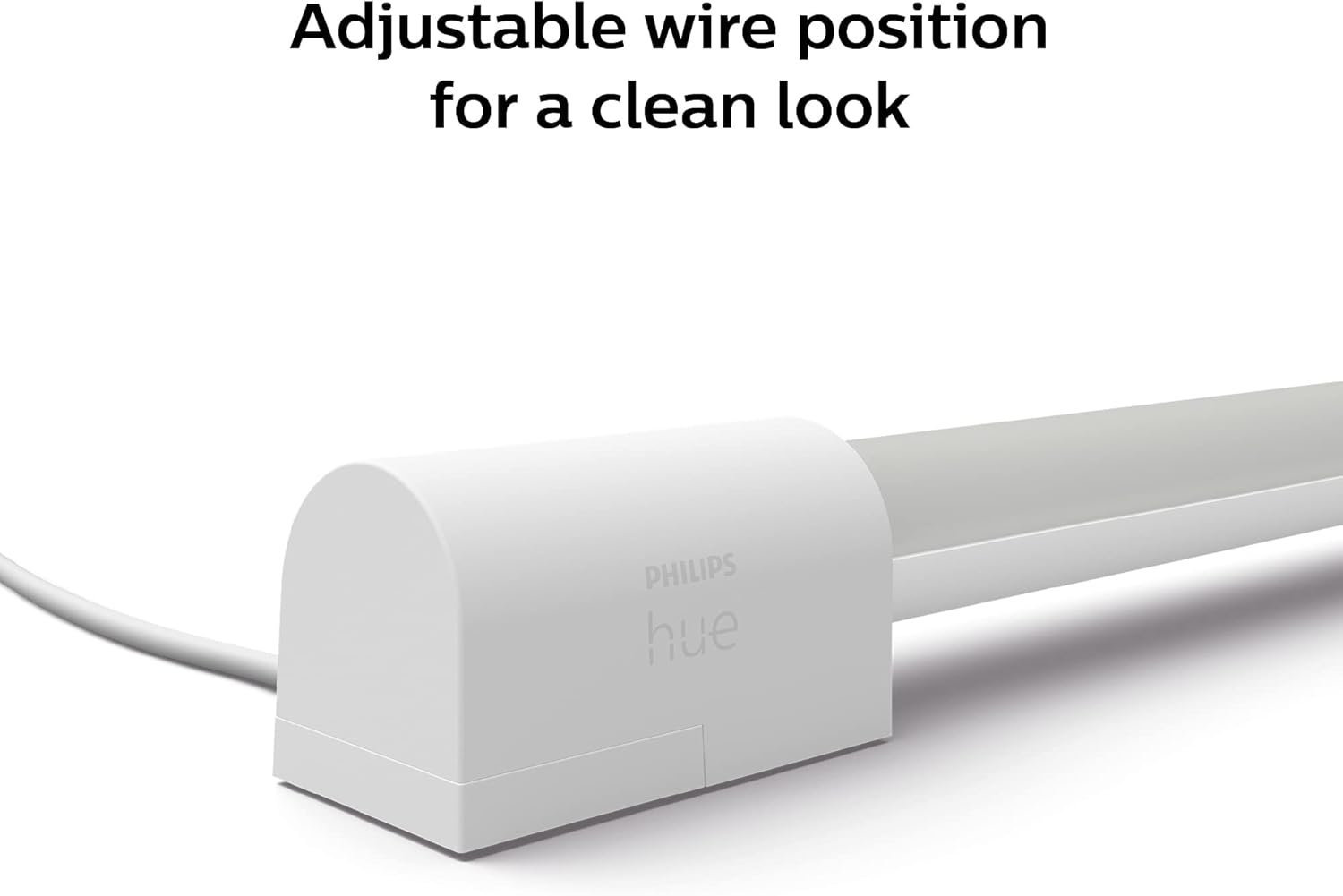 Philips Hue Tubo de luz inteligente grande, blanco, luz LED que cambia de color blanco y de color, 1 paquete, sincronización con TV, música y