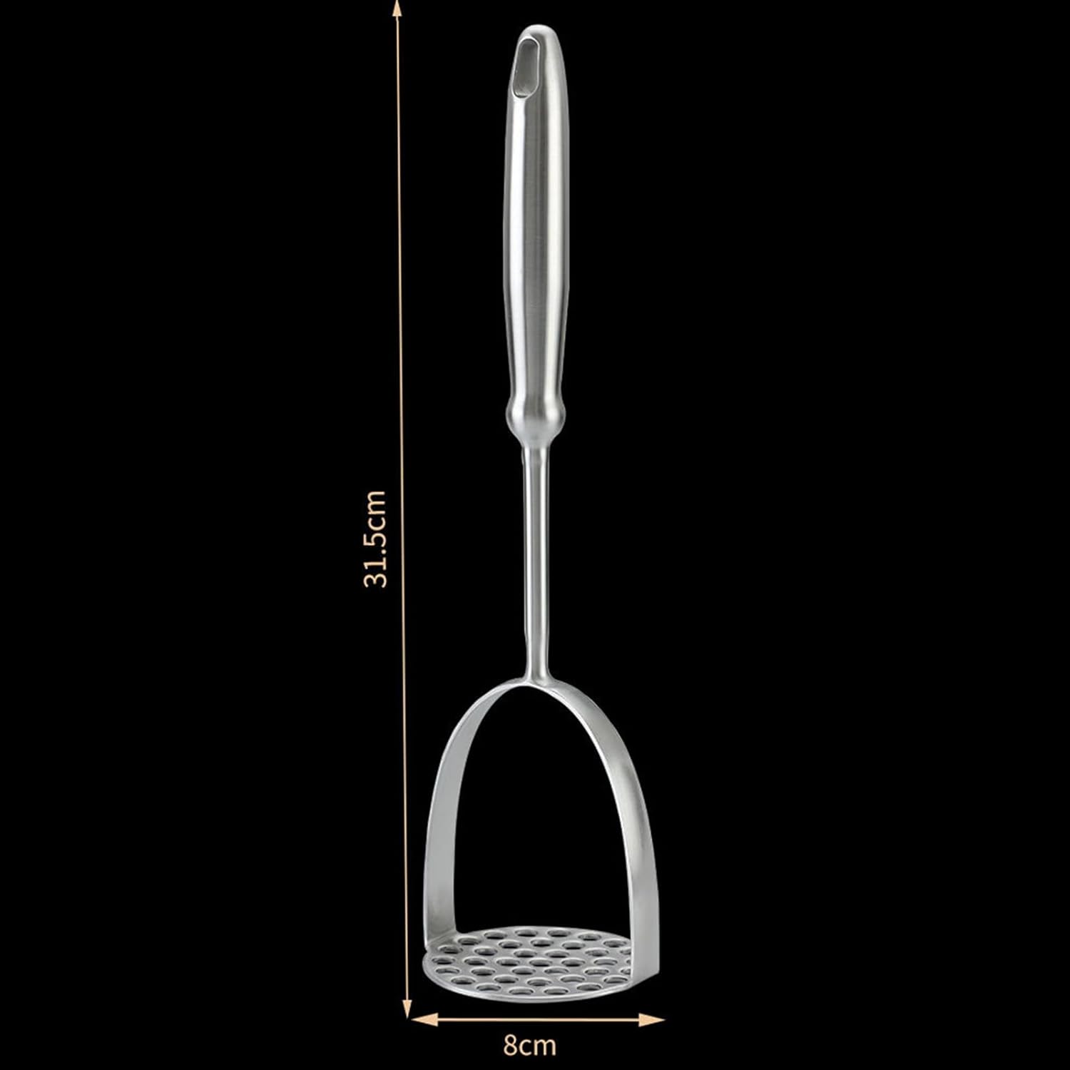 Triturador de patatas de acero inoxidable con mango largo de mano, utensilios de cocina multifuncionales, herramienta de trituración de alimentos