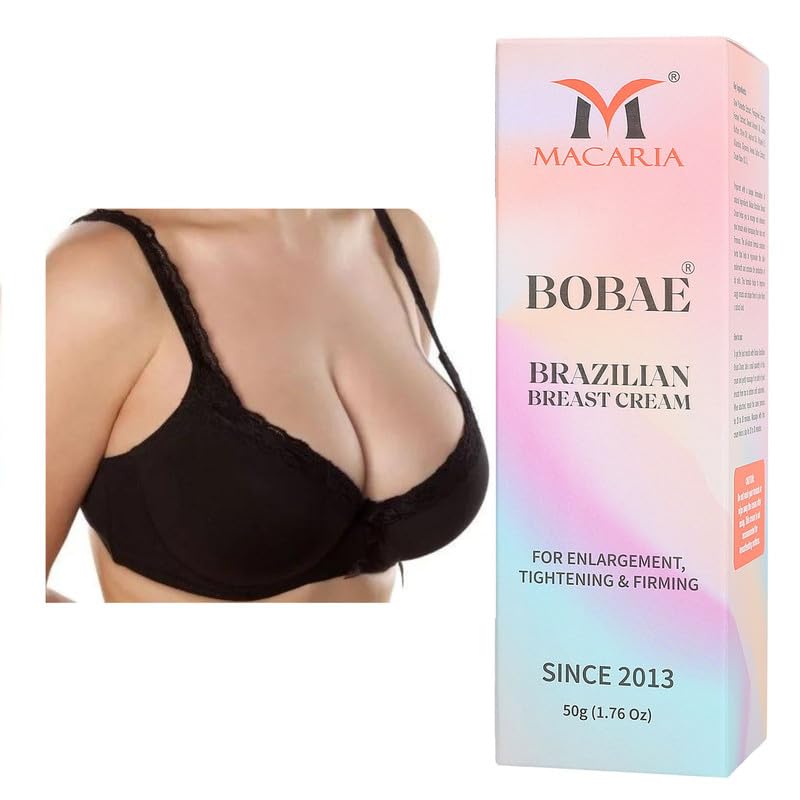 MACARIA Bobae Gel crema para ampliación de senos  Busto de masaje de senos para abucheo más grande  Aceite natural para el crecimiento de los senos
