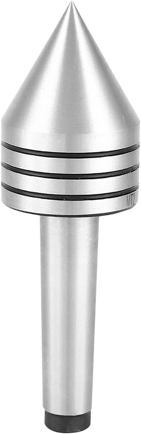 Herramienta de torneado de torno, herramienta de torneado de torno MT2 Heavy Duty Live Bearing Tailstock Center Metal Madera Herramientas de