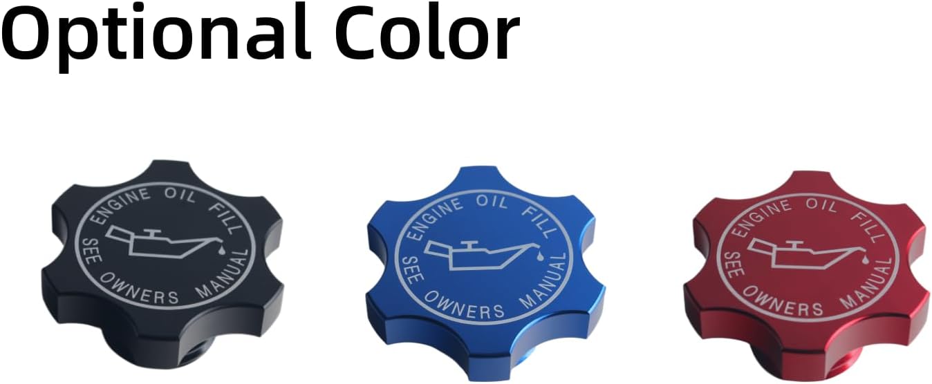 DEWHEL Tapa de llenado de aceite de motor de aluminio con junta tórica compatible con Chrysler Dodge Jeep Ram Mitsubishi Mini 1993-2020 Número de