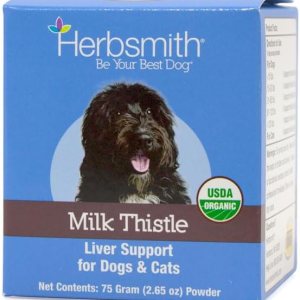 Herbsmith Suplemento herbario de cardo mariano para perros y gatos, 2.65 oz en polvo Herbsmith Suplemento herbario de cardo mariano para perros y gatos, 2.65 oz en polvo