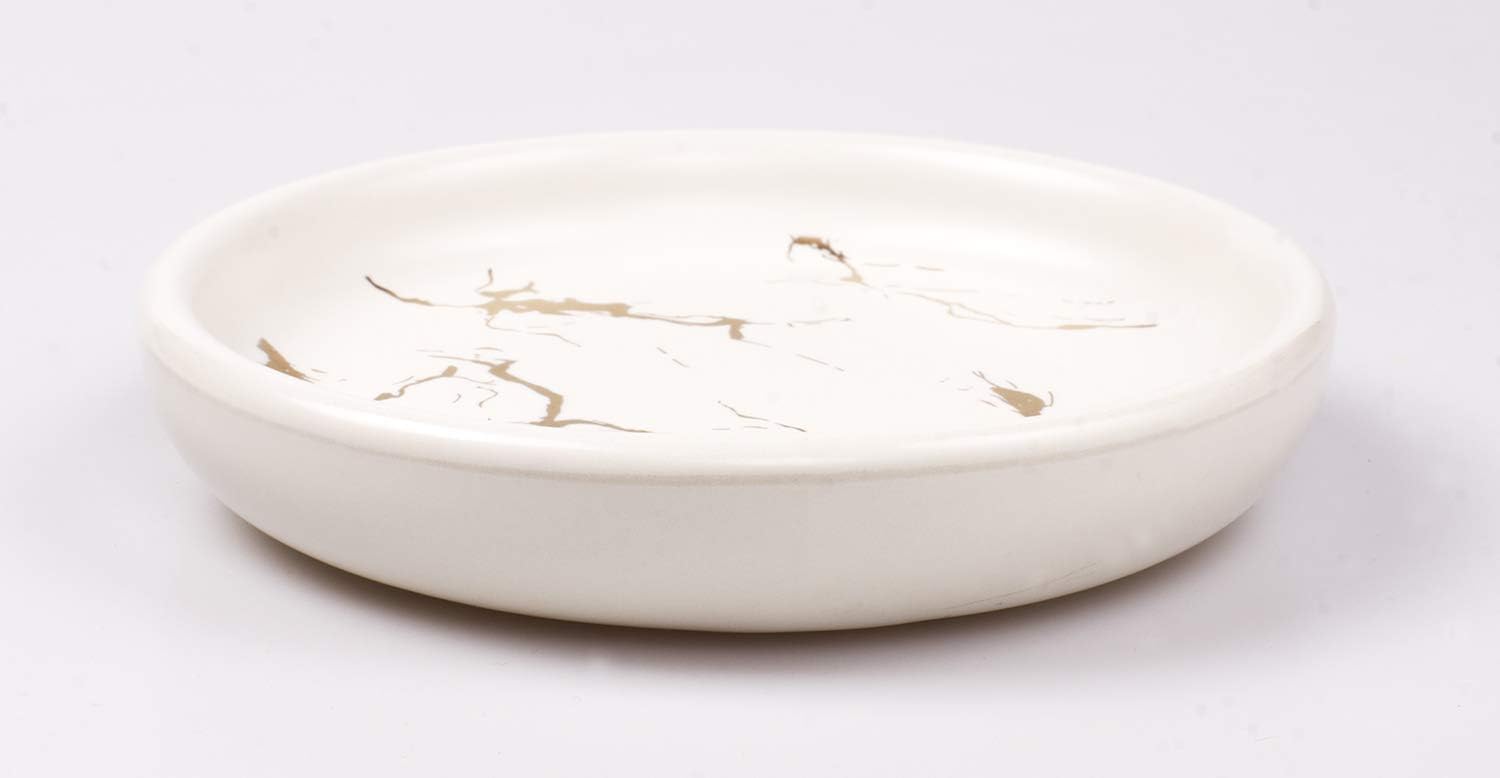 LIANMI Bandeja de jabón de cerámica para encimera de cocina, baño, baño, baño, bandeja de joyas, plato de baratijas, decoración de oficina y hogar