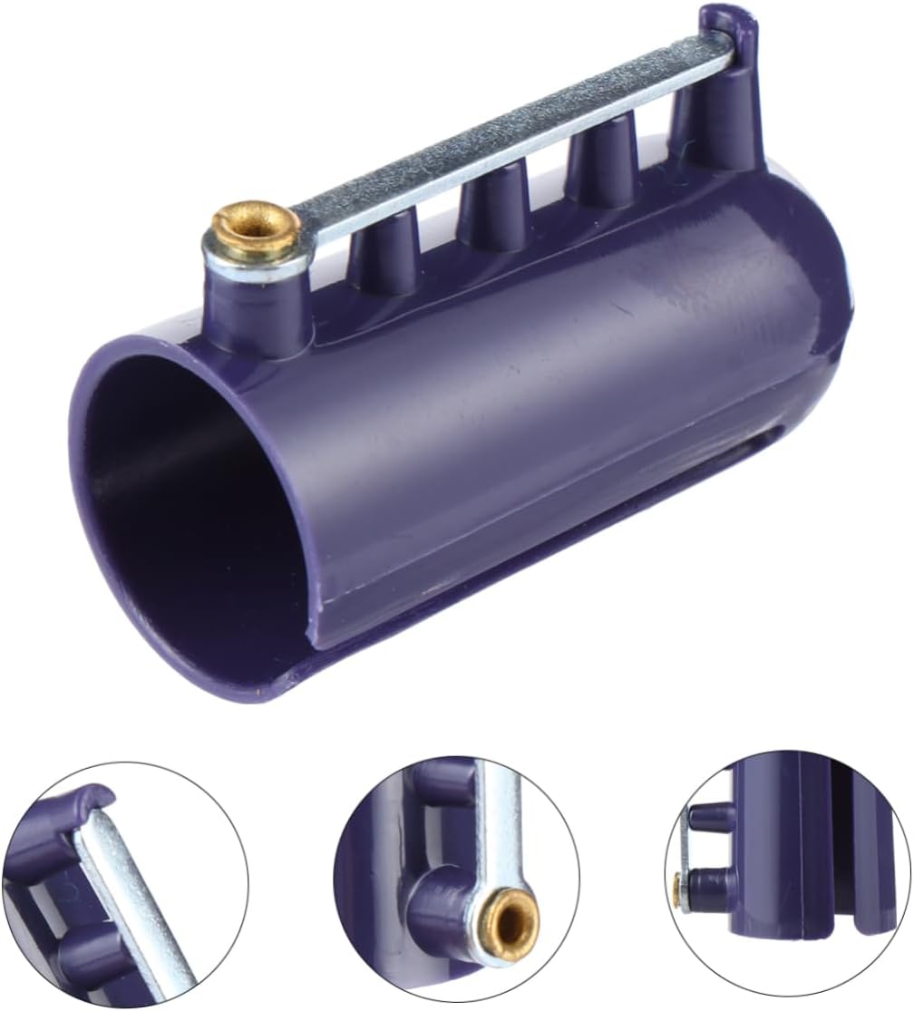EXCEART Dedal de guía de alambre ajustable, anillo de bucle de ganchillo para costura, guardia de dedos de ganchillo y suministros de tejido,
