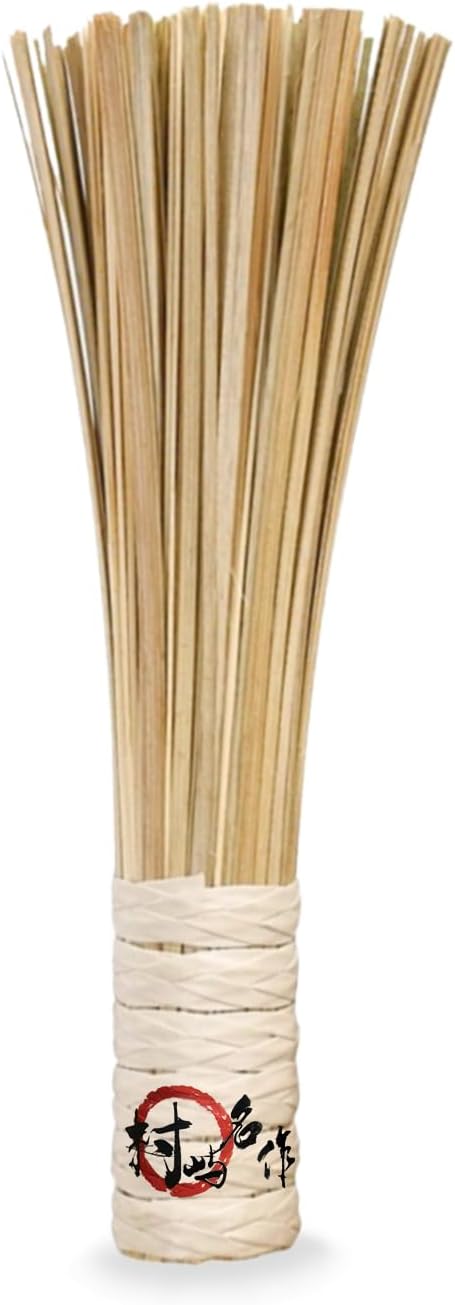 OTYFGHD Cepillo Wok de bambú de 12 pulgadas, cepillo plano, cepillos de limpieza de cocina para fregar y limpiar ollas, sartenes y utensilios de
