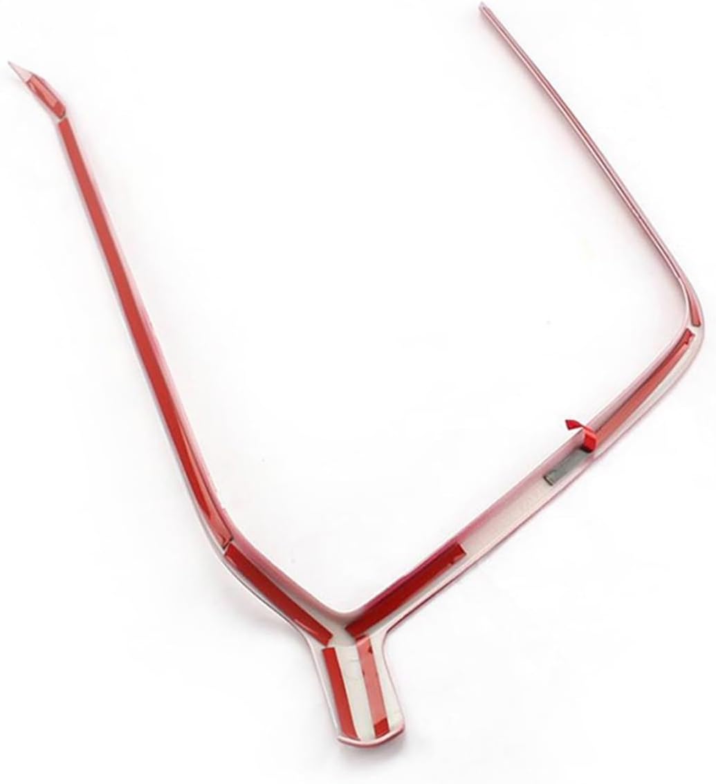 Cubierta decorativa para reposabrazos de puerta de automóvil, compatible con Toyota RAV4 2019 2020 2021 2022 2023 RAV 4 XA50 (color rojo-1)