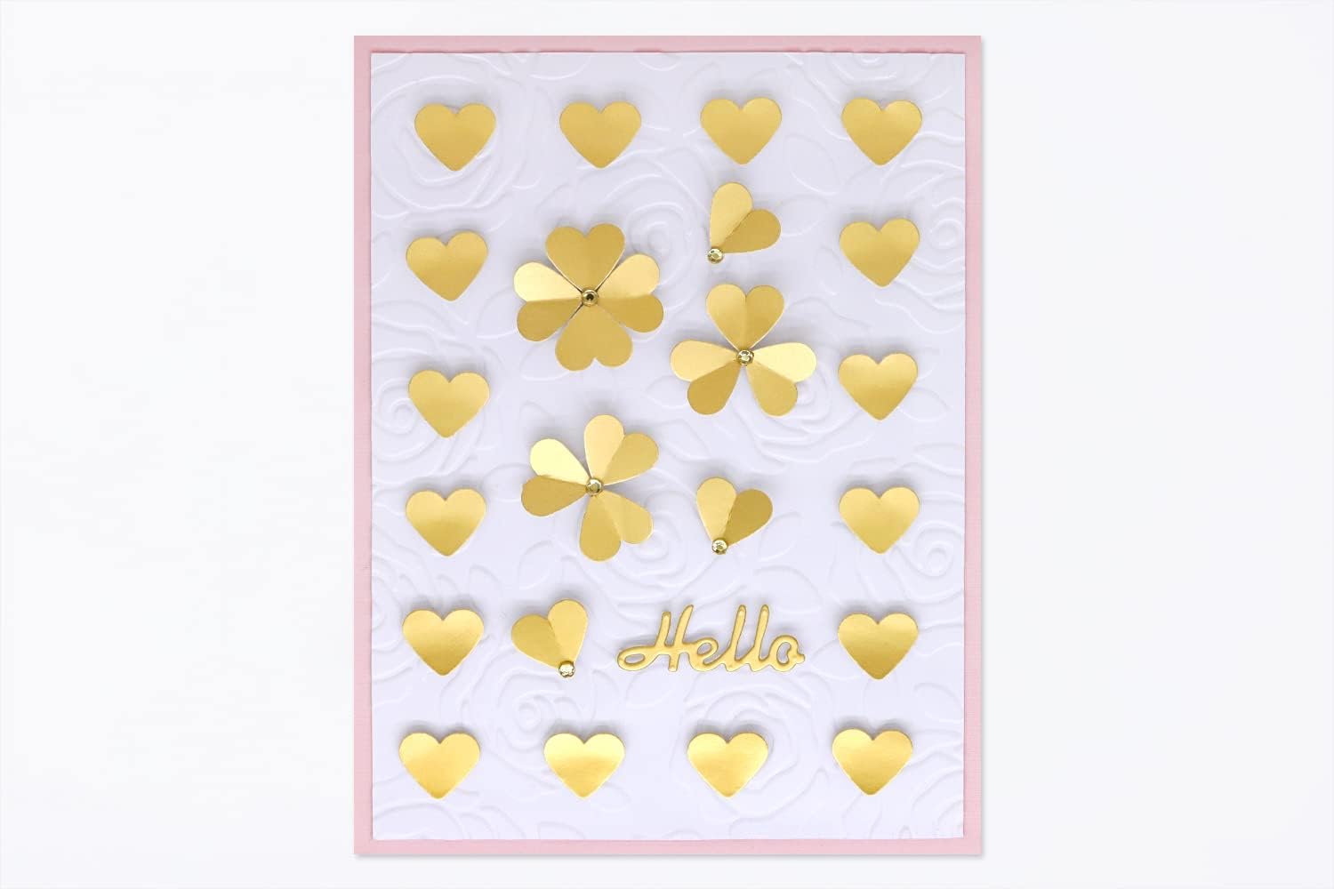 Bira Craft Punzón de 58 pulgadas en forma de corazón, para el día de San Valentín, palanca de acción para manualidades de papel, álbumes de recortes