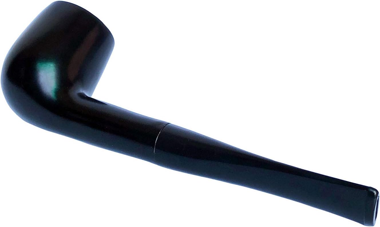Pipa de tabaco, pipa para fumar de palisandro Churchwarden con soporte para tubería, broca de tubo, raspador 3 en 1, filtro de tubería, aldera de