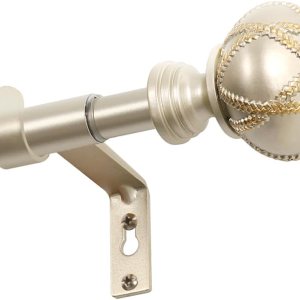 H.VERSAILTEX Barras de cortina para ventanas de 48 a 86 pulgadas, barras de cortina de empalme único resistentes con soportes, barra de cortina H.VERSAILTEX Barras de cortina para ventanas de 48 a 86 pulgadas, barras de cortina de empalme único resistentes con soportes, barra de cortina