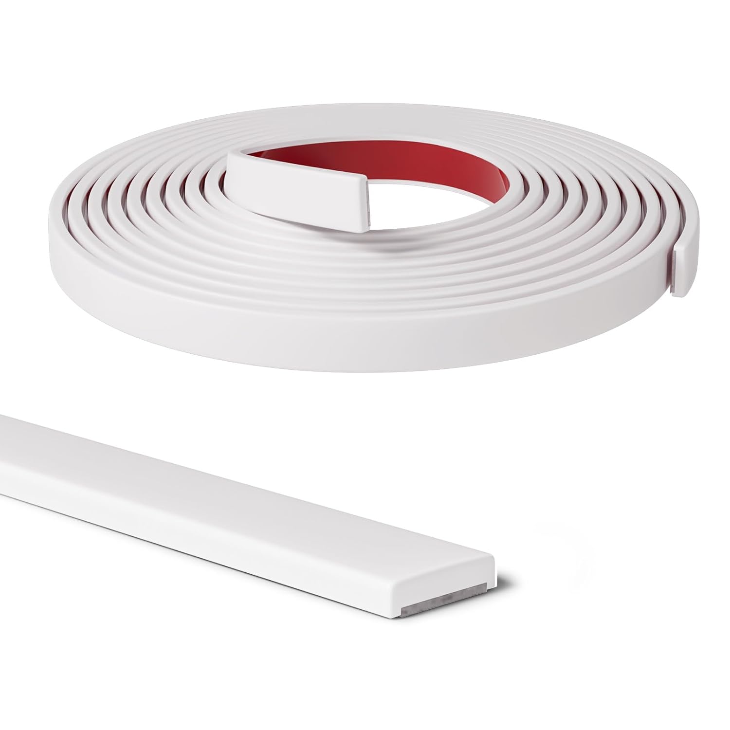 Moldura flexible para pared, 33 pies, autoadhesivas, para calafatear y recortar, para azulejos de pared, bordes, bordes, encimeras, salpicaduras,